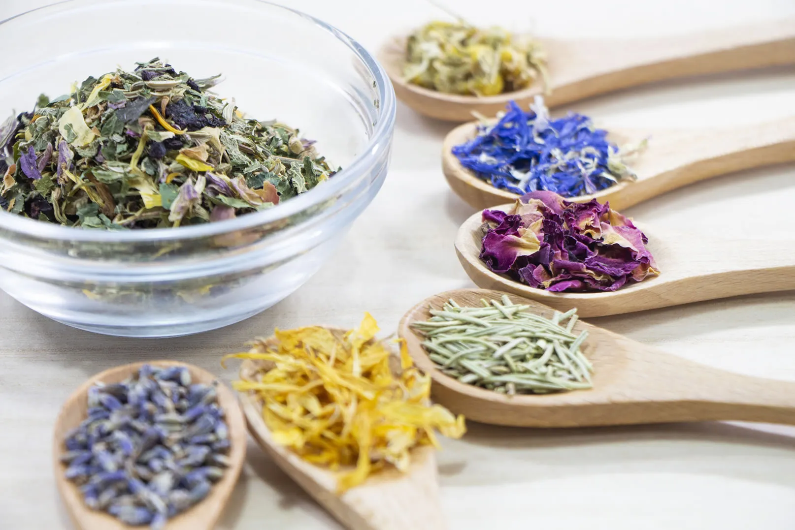 メディカルハーブ講座でMyブレンドハーブティーを手作りしている様子｜ヴィーナース メディカルハーブLABO 東京秋葉原校