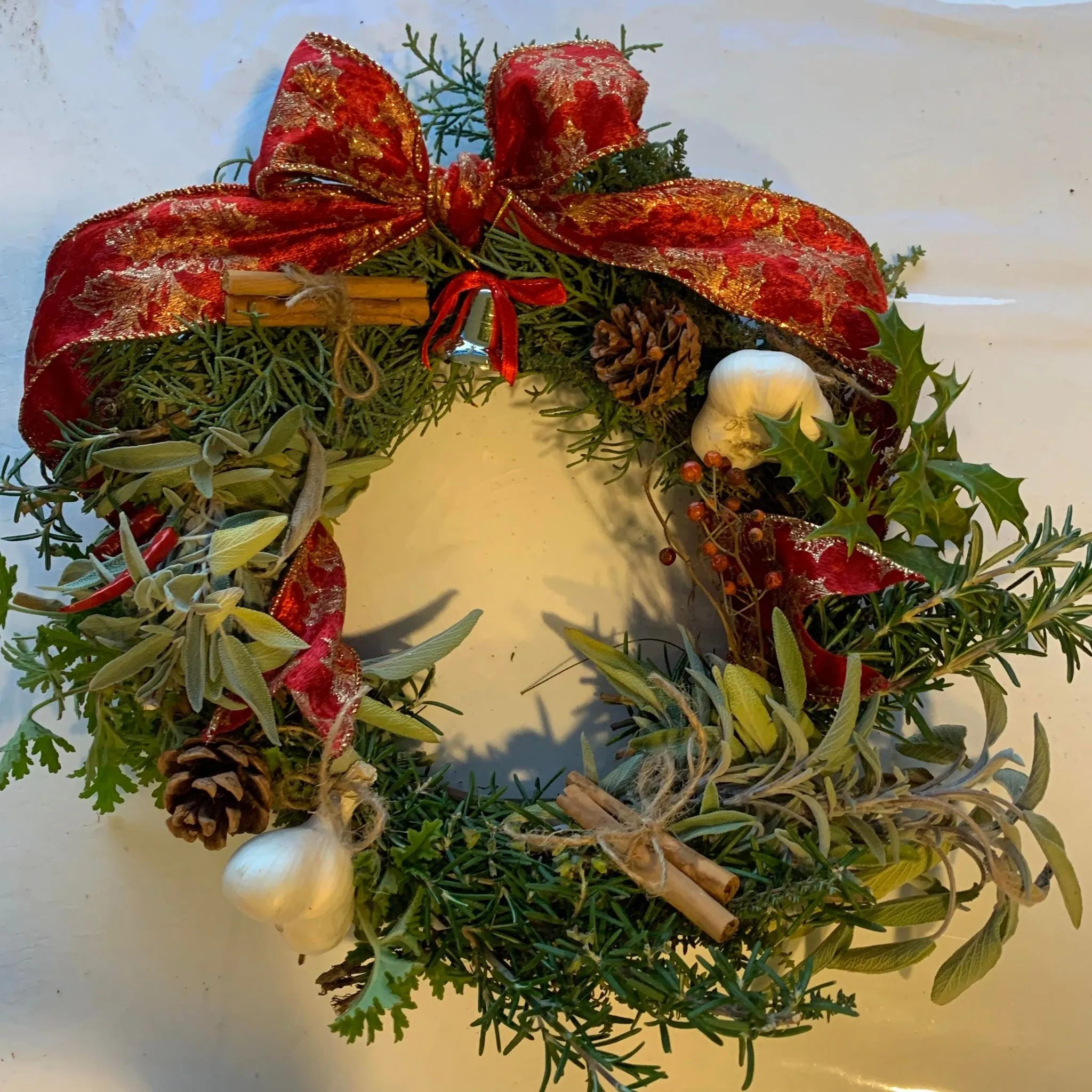 ハーバルライフ講座 クリスマスのキッチンリース