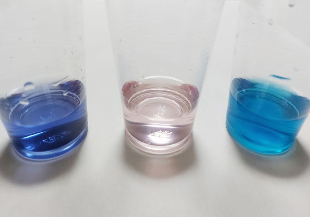 マローブルーを使って色の変化の実験を楽しもう！