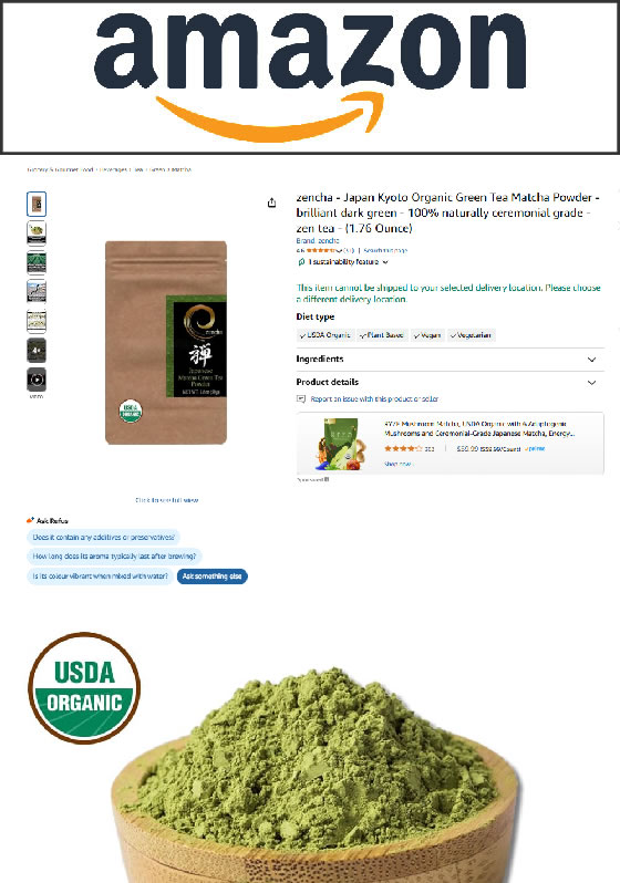 zencha matcha green tea powder 50g japanese traditional sado glade matchapowder
